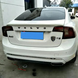 For 2011-2019 Volvo S60 T3 T4 T5 ABS Plastic Bodykit Rear Trunk Lid Boot Ducktail Lip Car Spoiler Wings Tuning Accessories