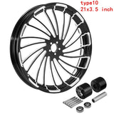 Motorcycle 18" 21" 23" 26" inch Front Wheel Rim Dual Disc with Hub For Harley Touring Road King Electra Street Glide 2008-2022