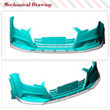 Carbon Fiber/ FRP Black Car Front Lip Body Kits for Audi A3 8V Sedan 2013-2020 Car Front Bumper Lip Chin Spoiler