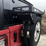 2024 New Design JK JL  Spare tire holder loaded 60kg with 35 inch tire  Aluminum alloy for jeep for wrangler
