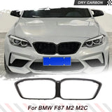 Dry Carbon Car Front Racing Grille for BMW F87 M2 M2C 2019 2020 Competition Front Body Kits Middle Grille Frame Mesh