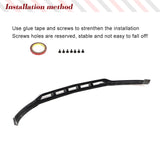 Carbon Fiber Car Front Bumper Lip for Mercedes-Benz GLC Class X253 Sport GLC43 AMG 2020 2021 Car Front Body Kits Racing Spoiler