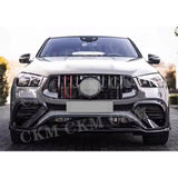 Carbon Fiber Front Bumper Lip Spoiler Diffuser Chin Body Kits for Benz GLE Class C167 GLE350 GLE53 AMG Sport Coupe 2020-2023 FRP