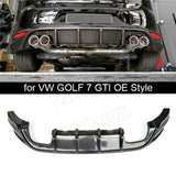 Carbon Fiber Rear Bumper Lip Diffuser Accessorise for Volkswagen VW Golf 7 MK7 Standard GTI Hatchback 2014-2017 R Style/O Style