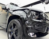 6pcs Gloss Black Widening Wheel Fender Trim Kit Eyebrow accessories with LED Lights fit for Land Rover Defender 110 2020-2025