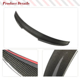 Carbon Fiber Car Rear Trunk Spoiler for Audi A3 S3 RS3 4 Door Sedan 2014 - 2019 Rear Wing Spoiler Boot Lid Highkick Spoiler
