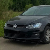 For VW Golf7 MK7 7.5 GTI R GTD GTE R R-Line 2013-2020 Front Bumper Lip Spoiler Splitter Protector Cover Car Body Kits ABS Tuning
