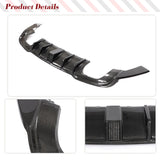 Carbon Fiber Car Rear Bumper Diffuser for S3 Carbon Fiber Rear Bumper Diffuser Lip WIth LED Light For Audi A3 Sline S3 2017-2020