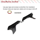 Car Front Bumper Splitters for BMW F90 M5 2018 2019 Carbon Fiber Front Bumper Lip Spoiler Fins Flaps Winglets Apron Body Kits