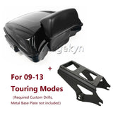 09 Up Black Latches Razor Tail Luggage Top Box Tour Pak Pack Backrest for Harley Davidson Street Glide Ultra Electra CVO