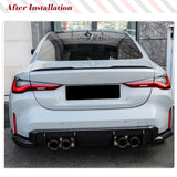 Car Rear Trunk Spoiler Wing for BMW 4 Series G22 G82 M4 2021 2022 Carbon Fiber Rear Trunk Boot Lid Lip Wing Spoiler FRP