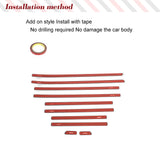 Dry Carbon Car Body Side Molding Trims Cover for Mercedes Benz G-Class G63 W463 AMG Car Door Decoration Strip Side Trim 10PCS