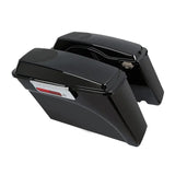 Motorcycle Hard Saddlebags Saddle Bag 5x7"Speaker Lids For Harley Road King Glide Touring 1993-2013