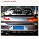 Car Rear Trunk Raing Spoiler for Volkswagen VW Arteon CC Hatchback 2019UP Real Carbon Fiber Rear Boot Lid Highkick Wing Lip