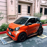 For Benz Smart Fortwo Forfour 453 PP Unpainted Front Rear Lip Side Skirts Front Rear Fender Flare Body Kit Rear Spoiler Bumper