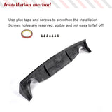 Carbon Fiber Car Rear Bumper Lip Diffuser for Nissan Z33 350Z Fairlady 2003-2006 Car Rear Racing Spoiler Body Kit Bumper Protect