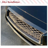 Real Carbon Fibe Front Racing Grill Grille For Infiniti Q50 Q50S 2018-2023 Car Front Bumper Grill Outline Trim Cover Overlay