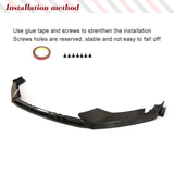 Carbon Fiber/FRP Car Front Bumper Lip Body Kits Splitters For Audi TT RS TTRS MK3 2016 2017 2018 5PCS Front Bumper Lip Splitters