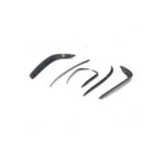 For Tesla Model X 2016-2018 Carbon Fiber Car Trunk Bumper Canards Air Vent Trim Stripes Cover Stickers Splitters Car Styling