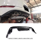 Black PP Rear Bumper Lip Spoiler Diffuser for Volkswagen VW Golf 7 7.5 MK7 Standard And GTI 2017 2018 2019 Four Outlet