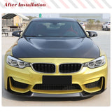 Carbon Fiber / FRP Front Bumper Lip Splitters Spoiler for BMW F80 M3 F82 F83 M4 2014 - 2019 Car Front Body Kits Bumper Spoiler