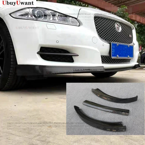 For Jaguar XJ XJL 2011-202 XJR Modified Front Lip Chin Guard Apron Racing Body Kits Real Carbon Front Bumper Lip Spoiler