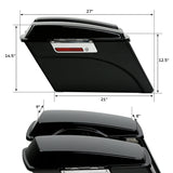 Motorcycle Hard Saddlebag Saddle Bags For Harley Touring Street Electra Glide Road King 1994-2013