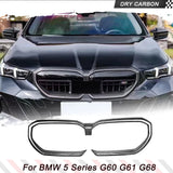 Dry Cabom Car Front Racing Grille Trims Car Front Grill Cover For BMW 5 Series G60 G61 G68 2024 Car Front Racing Body Kits