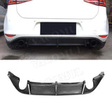 Carbon Fiber Rear Bumper Lip Diffuser Accessorise for Volkswagen VW Golf 7 MK7 Standard GTI Hatchback 2014-2017 R Style/O Style