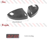 Replacement Style Carbon Fiber Car Racing Rearview Mirror Covers Caps for AUDI 8S MK3 TT/ TTS 2016-2020 4S MK2 R8 2016-2019