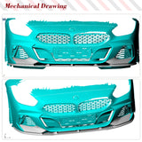 Carbon Fiber Car Front Bumper Lip Spoiler Guard Splitters for BMW Z4 G29 M Sport 2017-2020 Car Front Racing Splitters Body Kits