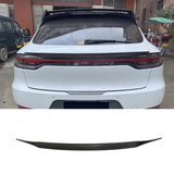 Carbon Fiber Racing Spoiler Rear Trunk Middle Auto Wing Lip for Porsche Macan 2022 2023 Rear Middle Deck Trunk Lid FRP Black
