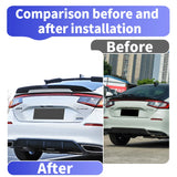 For Honda Civic 2022-2025 Ducktail Style Rear Trunk Spoiler Wing Rear Trunk Wing Spoiler Body Kits Auto Modification
