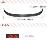 Car Rear Trunk Raing Spoiler for Volkswagen VW Arteon CC Hatchback 2019UP Real Carbon Fiber Rear Boot Lid Highkick Wing Lip