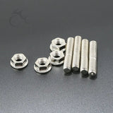 Stainless Exhaust Port Studs Nut For Harley Touring Electra Road Street Glide Sportster 1200 883 Dyna Bob Low Rider