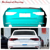 B9 Carbon Fiber Car Rear Trunk Spoiler Lip Wing Lid for Audi A4/ A4 Sline/ S4 Sedan 2017-2023 Rear Trunk Spoiler Boot Lip Wing