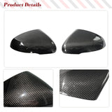 Dry Carbon Fiber Side Car Mirror Cover Caps Cae For Kia Stinger GT EX Hatchback 4-Door 2018-2022 Add On Style Mirror Covers Kits