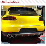 Car Rear Middle Trunk Spoiler Boot Wing Spoiler For Porsche Macan 2014 2015 2016 2017 Carbon Fiber Rear Trunk Spoiler Boot Lip