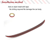 Real Carbon Rear Roof Spoiler Wing For Mercedes BenzGLC Class C253 GLC43 Car Rear Trunk Racing Spoiler Wing Highkick Lip