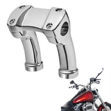 Motorcycle Chrome 4" Handlebar Riser 1.25" Bar Fit For Harley Softail Slim Fatboy Dyna Street Bob Low Rider FXDL