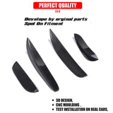 Carbon Fibre / FRP Black Racing Front Bumper Wing Splitters Lip for Mercedes Benz C-Class W205 C205 C63 AMG 2015 - 2017