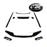 Hot Sale Glossy Black For BMW X6 F16 Aero Kit Front Lip Side Skirt Diffuser