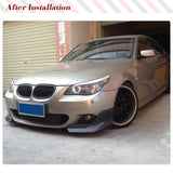 Real Carbon Fiber Car Front Bumper Lip Spoiler Splitters Cupwing for BMW E60 M Tech M Sport 2006-2010 Car Front Racing Body Kits
