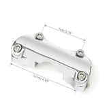 Motorcycle 1" Handlebar Risers Top Clamp For Harley Touring Road King Street Electra Glide 1988-2023 2020 2019 Aluminum