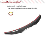 Car Rear Trunk Racing Spoiler Boot Lip Wing Spoiler For Audi A4 B8.5 A4 Sline 2013 2014 2015 2016 Carbon Fiber Rear Spoiler Lip