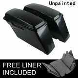 Motorcycle Hard Saddlebag Saddle Bags For Harley Touring Street Electra Glide Road King 1994-2013