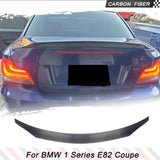 Carbon Fiber Car Trunk Spoiler for for BMW 1 Series E82 Coupe 2007-2013 Auto Rear Racing Spoiler Boot Lid Highkick Wing Lip