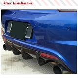 Carbon Fiber Car Rear Bumper Diffuser Lip Spoiler for Volkswagen VW Scirocco R R20 Bumper 2009-2016 FRP Rear Bumper Body Kits