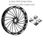 32" Front Wheel Rim Single / Dual Disc Hub Fit For Harley Touring Models 2008-2023