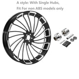 32" Front Wheel Rim Single / Dual Disc Hub Fit For Harley Touring Models 2008-2023